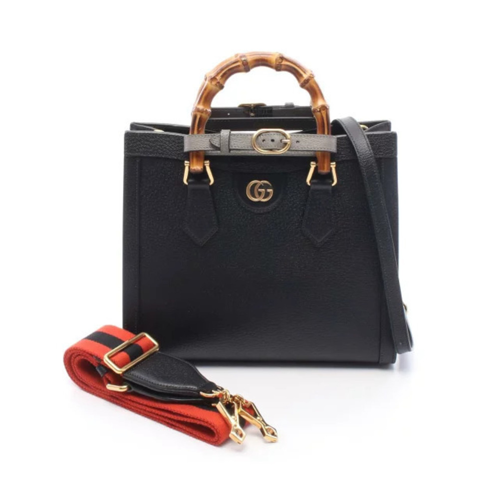 Gucci Diana Handbag Leather Black